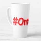 Tasse Latte "#Ontario" Joli design. Commandez dès maintenant  (Angle gauche)