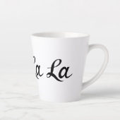 Tasse Latte Ooh La La Script Noir (Droite)