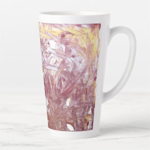 Tasse Latte Or, Argent, Rouge, Or Rose, Marbre Artwork