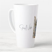 Tasse Latte Or Bleu Étoiles Argent (Angle gauche)