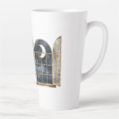 Tasse Latte Or Bleu Étoiles Argent (Droite)