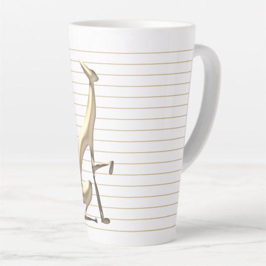 Tasse Latte Or moderne (Angle droit)