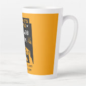 Tasse Latte Orange Félicitations Pour Le Nouveau Travail (Droite)