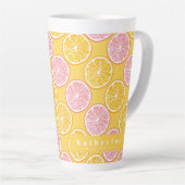 Tasse Latte Orange Summer Mustard (Angle droit)