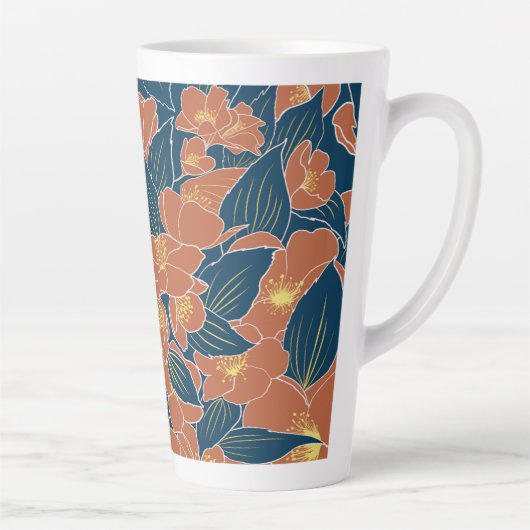 Tasse Latte Oranges Fausses (Droite)