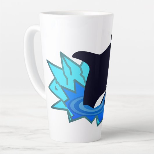 Tasse Latte Orca, Fish, Penguin Enemy (Angle gauche)