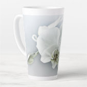 Tasse Latte Orchidée blanche Phaleonopsis (Angle gauche)