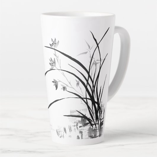 Tasse Latte Orchidée Noble (Angle droit)