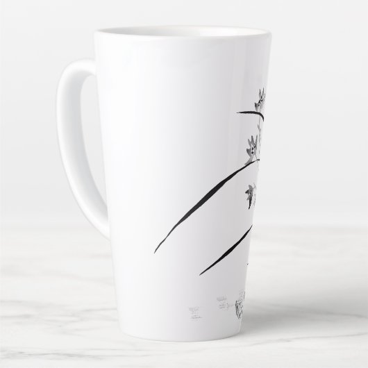 Tasse Latte Orchidée Noble (Angle gauche)