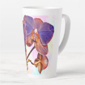 Tasse Latte orchidée violette et ambre (Angle droit)