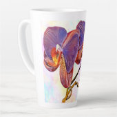 Tasse Latte orchidée violette et ambre (Angle gauche)