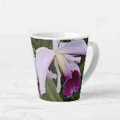 Tasse Latte Orchidées cattleya violet Floral (Angle droit)