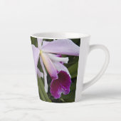 Tasse Latte Orchidées cattleya violet Floral (Droite)