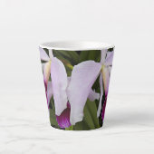 Tasse Latte Orchidées cattleya violet Floral (Devant)