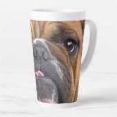 Tasse Latte Oreillers à lancer de Bulldog anglais (Angle droit)