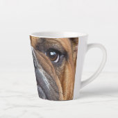 Tasse Latte Oreillers à lancer de Bulldog anglais (Droite)