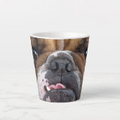 Tasse Latte Oreillers à lancer de Bulldog anglais (Devant)