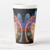 Tasse Latte ORIGAMI AUTOMNE Chow conception de l'enveloppe (Devant)
