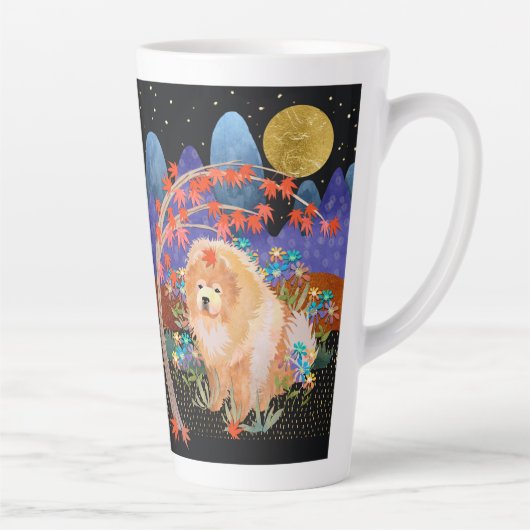 Tasse Latte ORIGAMI AUTOMNE Chow conception de l'enveloppe (Droite)