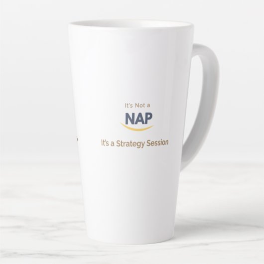 Tasse Latte Original Ce n'est pas une sieste C'est une session (Angle droit)