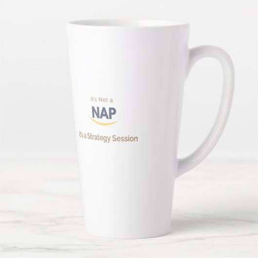 Tasse Latte Original Ce n'est pas une sieste C'est une session (Droite)