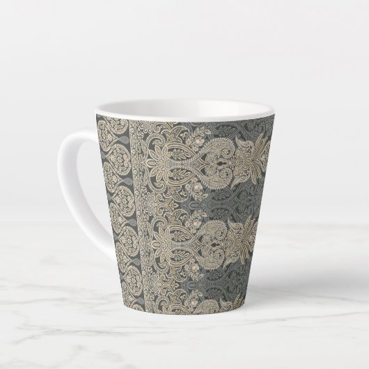 Tasse Latte Ornamental Traditional Paisley design (Angle gauche)