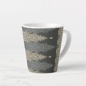 Tasse Latte Ornamental Traditional Paisley design (Angle droit)