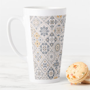 Tasse Latte Ornement traditionnel portugais et espagnol Boho 
