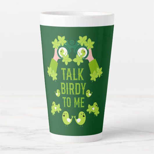 Tasse Latte Ornithologist Birdwatcher (Devant)