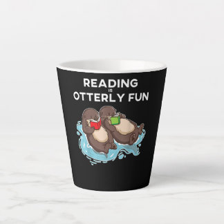 Tasse Latte Otter Gift | Sea Otter livre lecture livre livre l