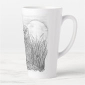 Tasse Latte Otter par le lac (Droite)