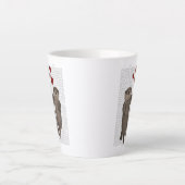 Tasse Latte Otters tenant les mains (Devant)