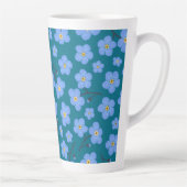 Tasse Latte Oublie-moi pas motif (Droite)