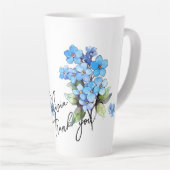 Tasse Latte Oubliez-moi, pas "Merci !" Slogan et nom modifiabl (Angle droit)