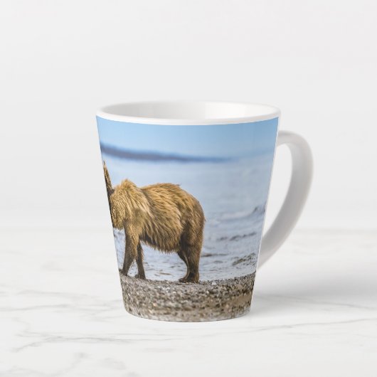 Tasse Latte Ours brun côtier (Angle droit)