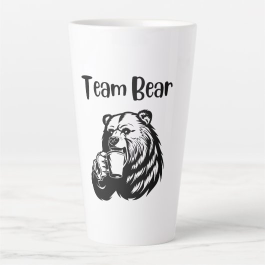 Tasse Latte Ours d'équipe (Devant)