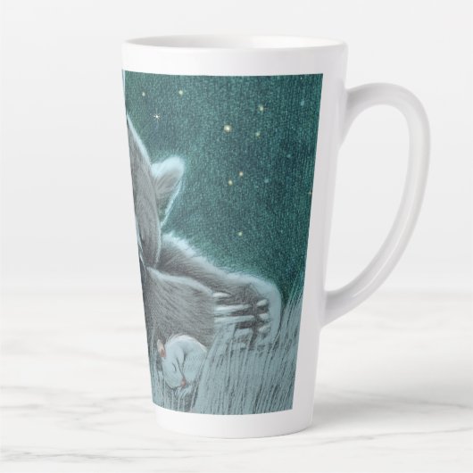 Tasse Latte Ours et souris en latte (Droite)