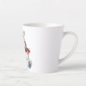 Tasse Latte Ours polaire avec Peppermenthe rouge blanc écaille (Droite)