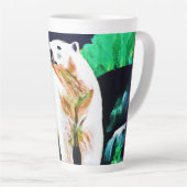 Tasse Latte Ours polaire en pleine nature. Commandez dès maint (Angle droit)