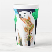 Tasse Latte Ours polaire en pleine nature. Commandez dès maint (Devant)