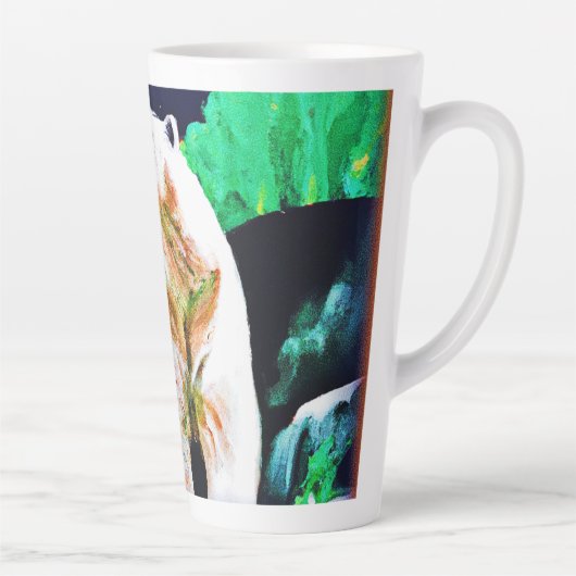 Tasse Latte Ours polaire en pleine nature. Commandez dès maint (Droite)