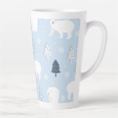 Tasse Latte Ours polaires mignons (Droite)