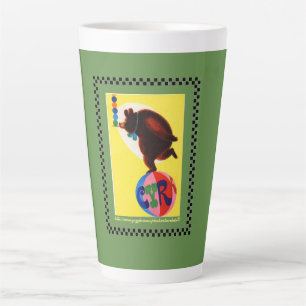 Tasse Latte "Ours Vintage à l'affiche Cyrk"