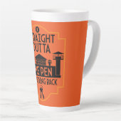 Tasse Latte Out Of Jail Prison Release Gift Two-Tone Coffee Mu (Angle droit)
