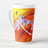 Tasse Latte Outback Dragonfly Dance (Angle gauche)