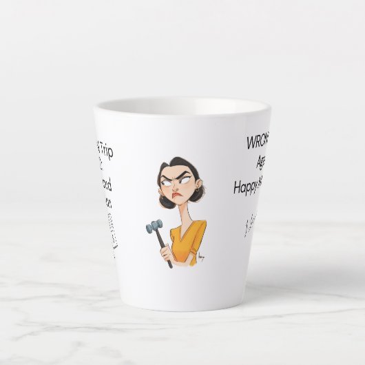 Tasse Latte Outil incorrect. Heureux Mariage. — Infirmière amu (Devant)