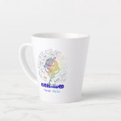 Tasse Latte Overloaded Robot Send Help Funny Tech Anxiety (Angle gauche)