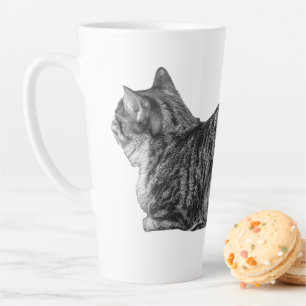 Tasse Latte Pain De Tabby, Texture Douce