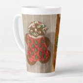 Tasse Latte Pain d'épices biscuits de Noël (Angle gauche)