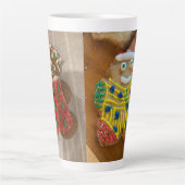 Tasse Latte Pain d'épices biscuits de Noël (Devant)